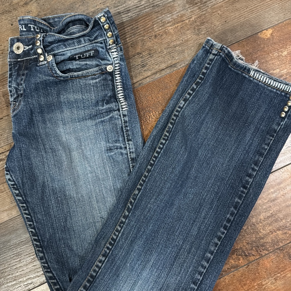 Cowgirl Tuff Dark Blue Boot Cut Jeans